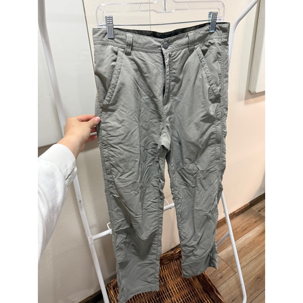 REI Co-op Sahara Gray Nylon Hiking Pants Mens 30x32 UPF 50+ Outdoor Trousers